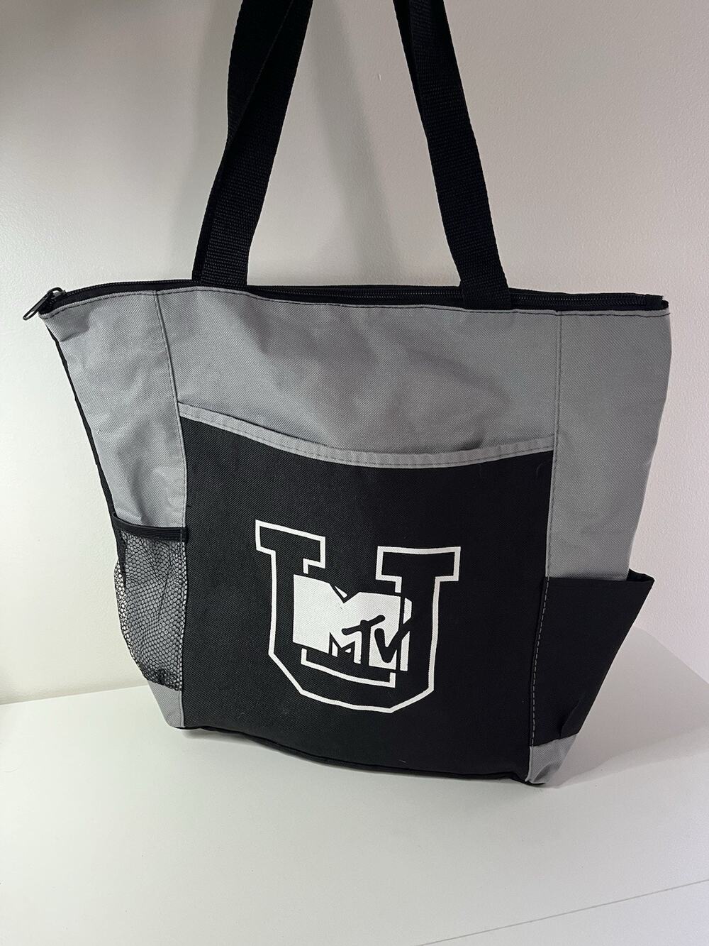 RARE! Vintage MTV U Music Television Tote Bag Y2K Logo University 2004 College